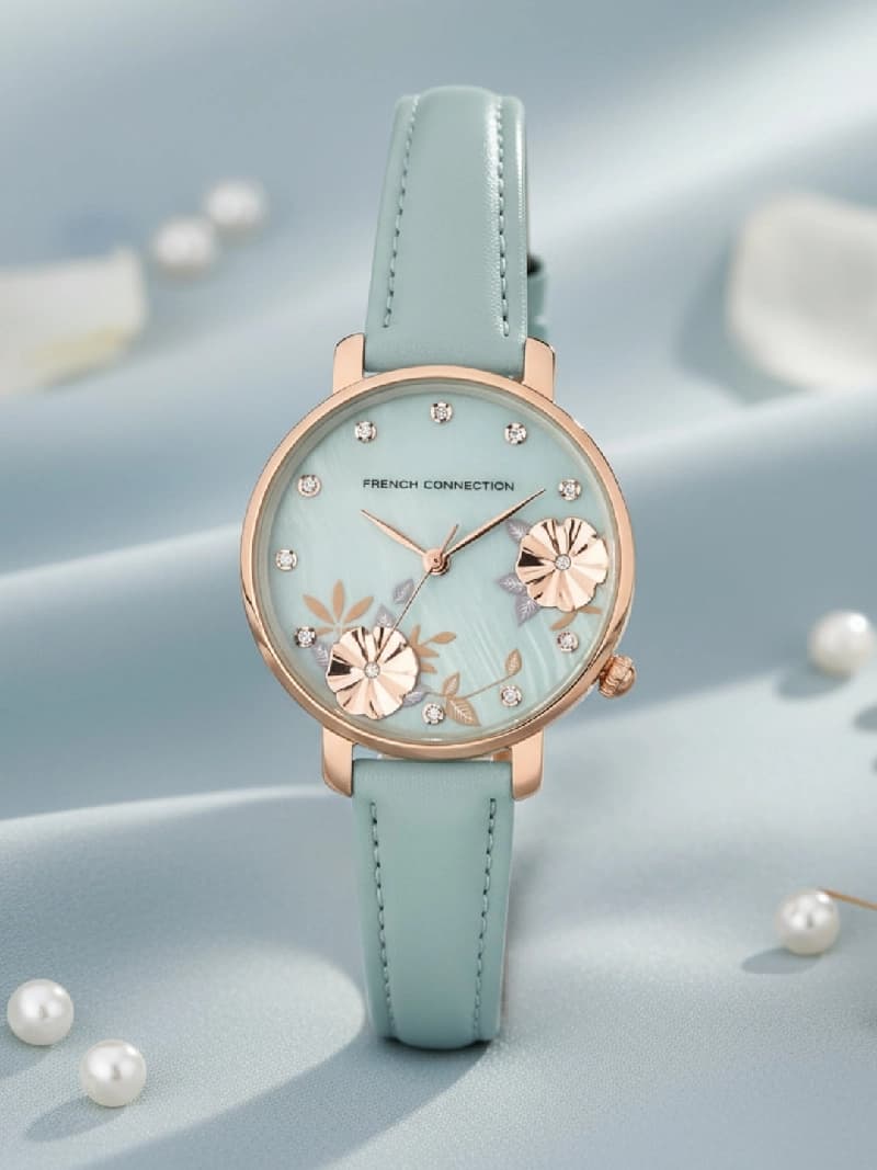 Women's Blue Casual Round Analogue Watch-FC21LU