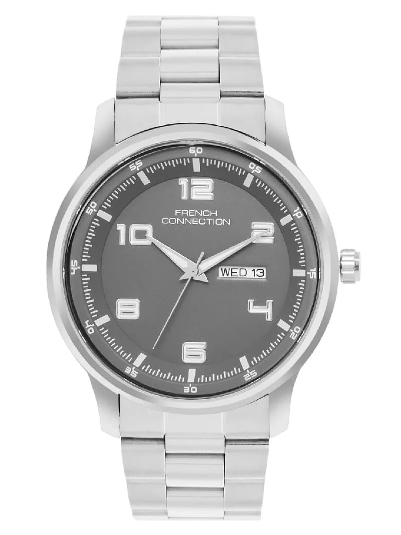 Men's Gun Silver with Grey Dial Watch - FCN0171SM