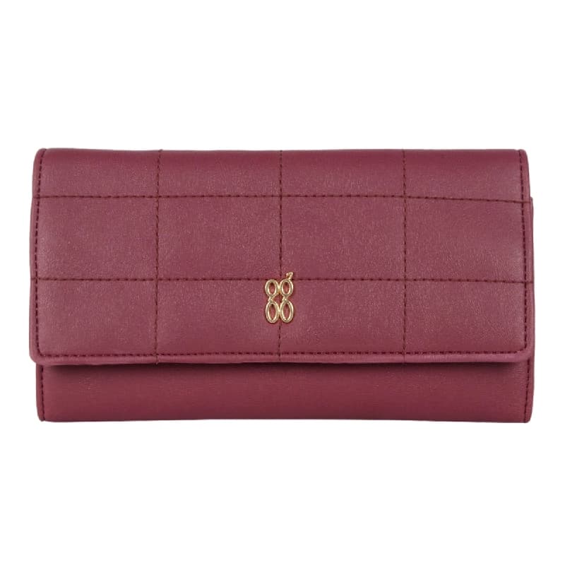 Women's Dragonfruit Red Large 3 Fold Wallet