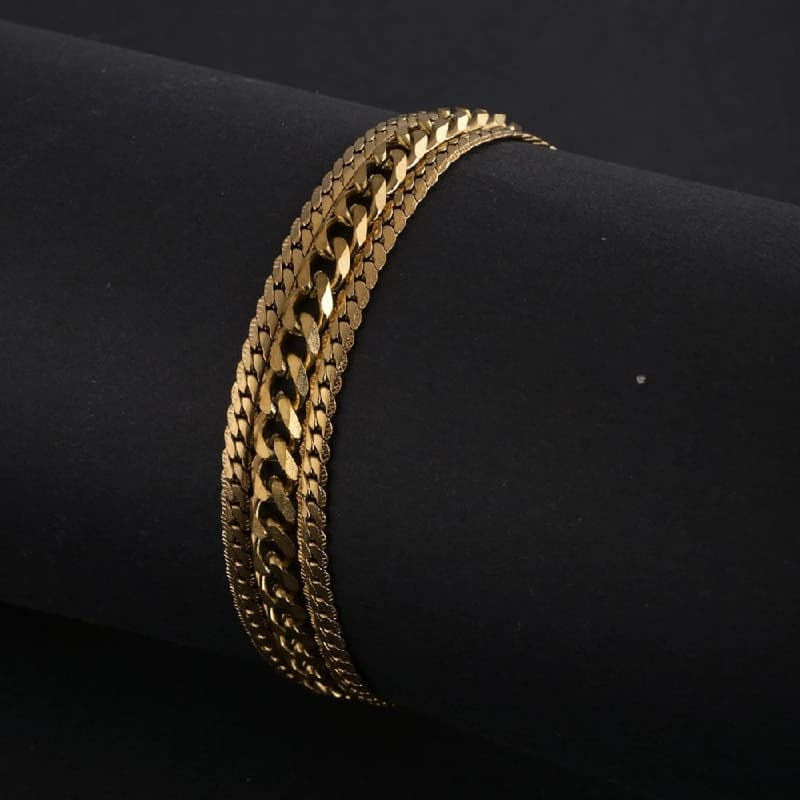 Women's Gold Equilibrium Link Bracelet Waterproof & Anti-Tarnish