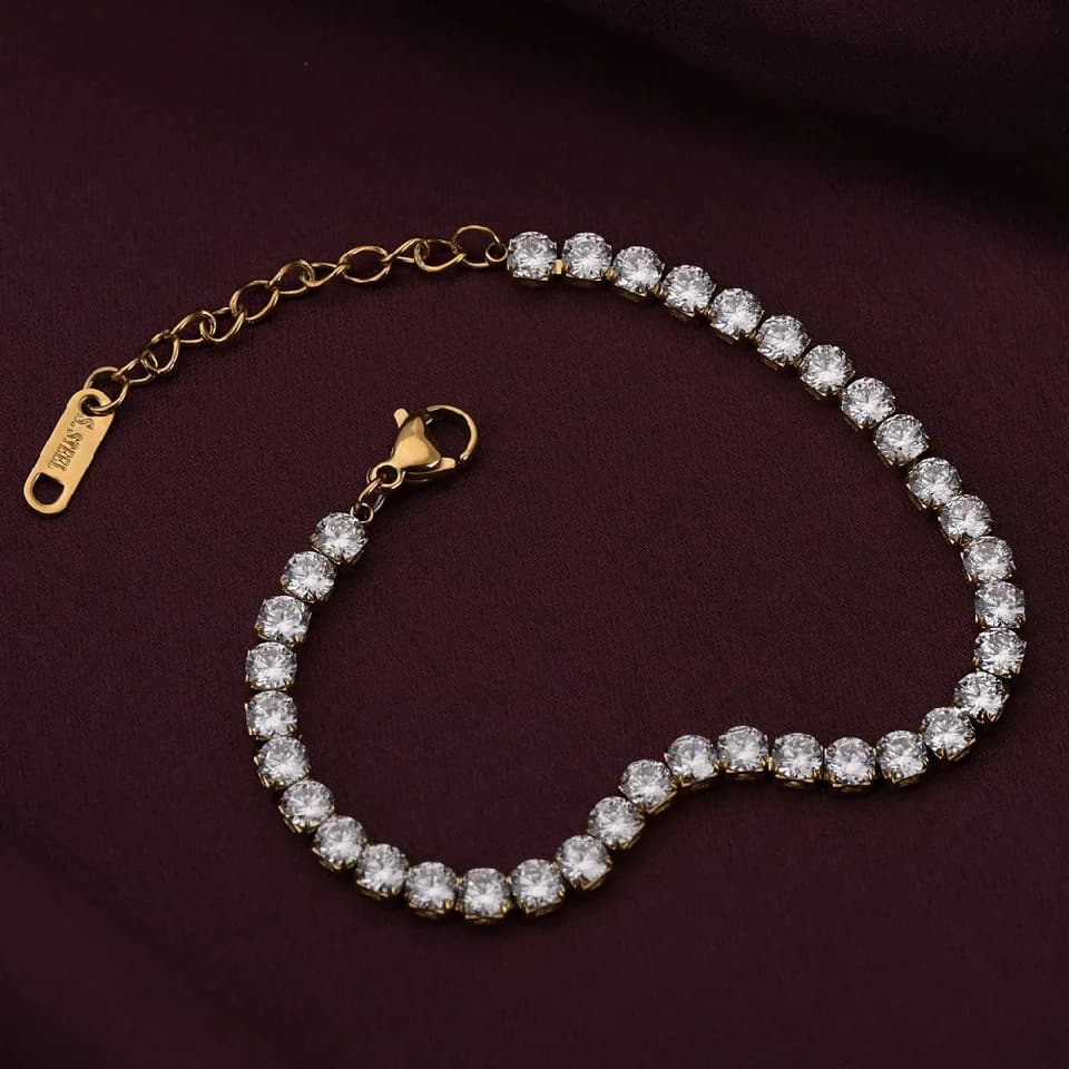Women's Gold Diamond Affair Bracelet Waterproof & Anti-Tarnish