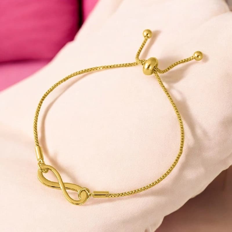 Women's Gold Infinity Wish Bracelet Waterproof & Anti-Tarnish