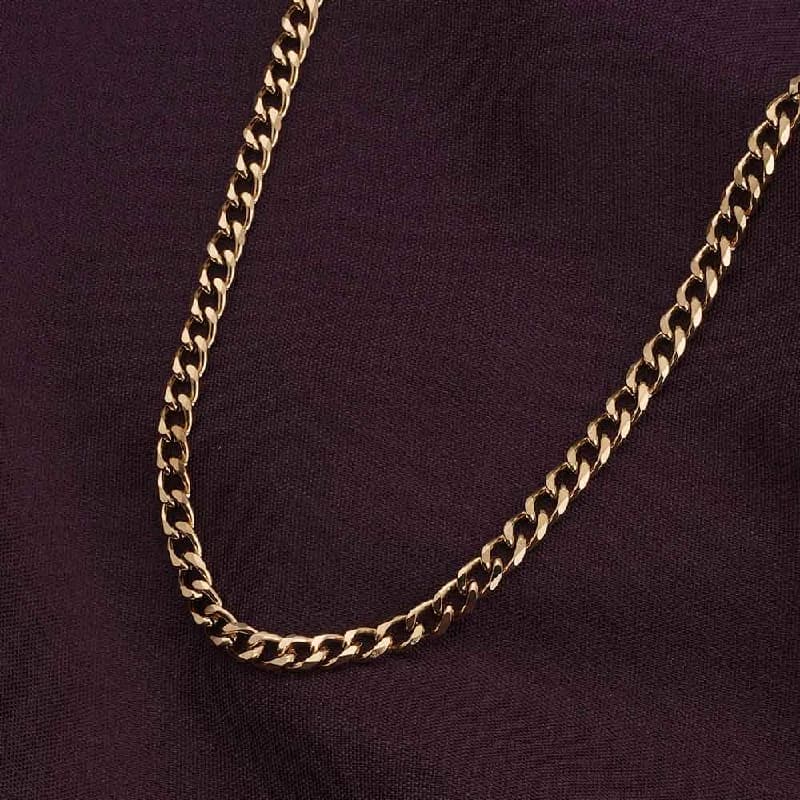 Men's Gold Plated Cuban Chain Waterproof & Anti-Tarnish