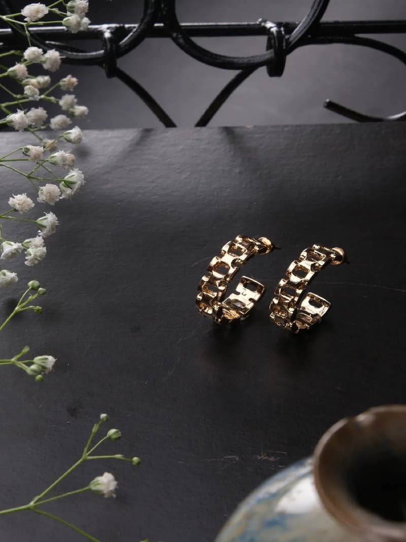 Women's Gold Casual Earrings