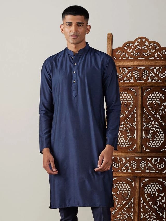 Men's Blue Festive Kurta
