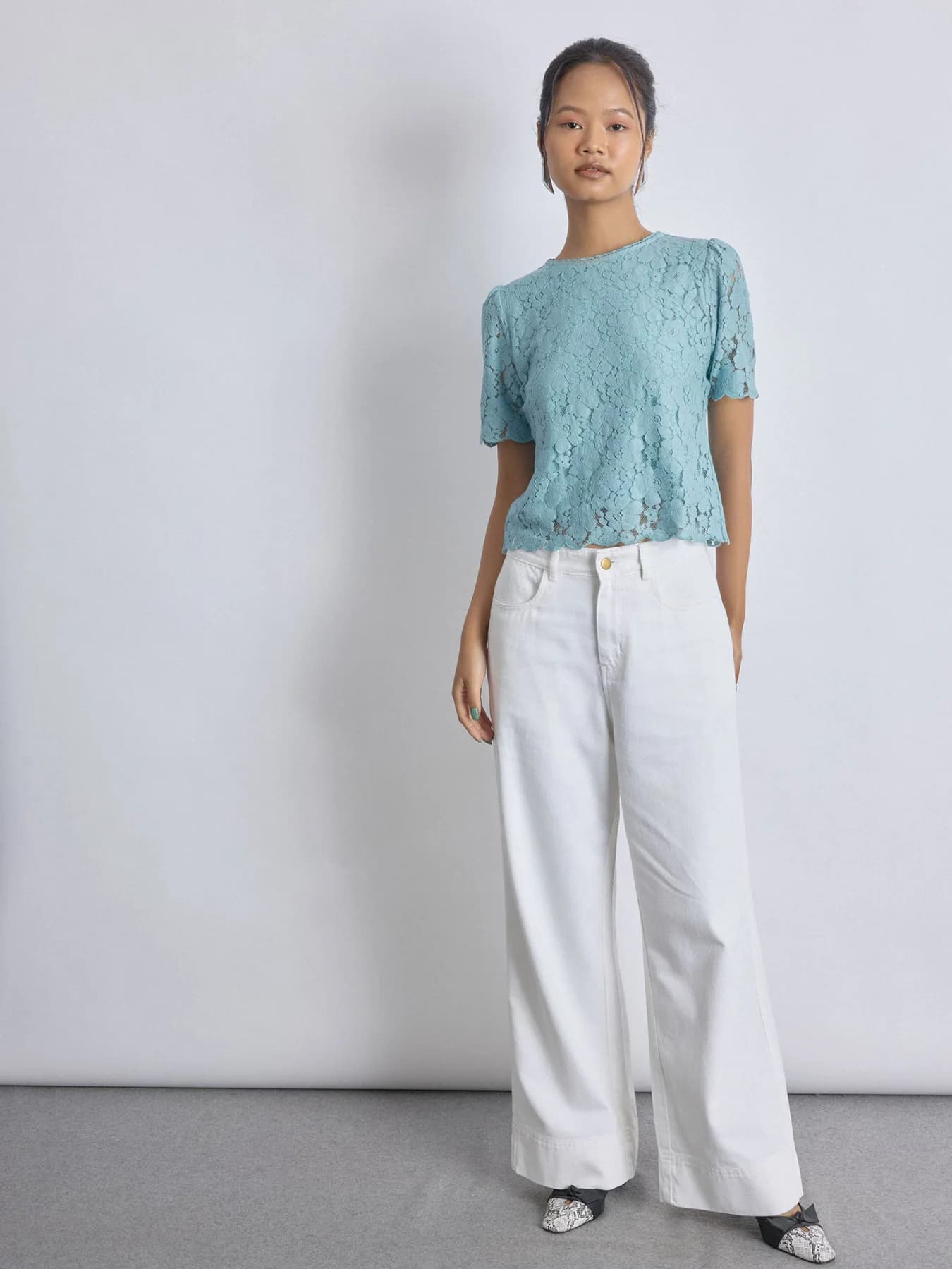 Women's Green Casual Top
