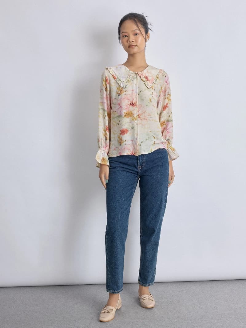 Women's Multicolor Casual Printed Top