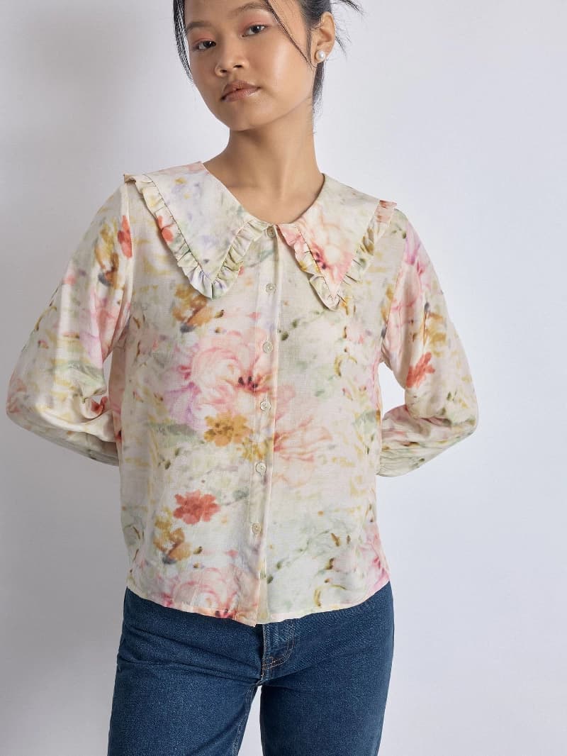Women's Multicolor Casual Printed Top