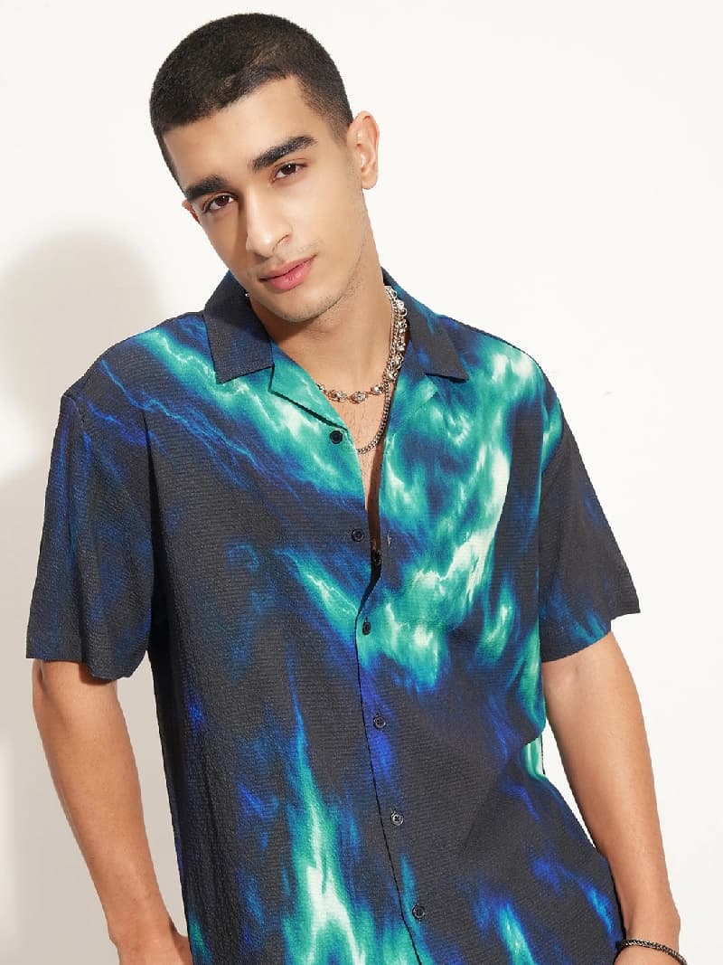 Men's Multicolor Casual Printed Regular Fit Shirt