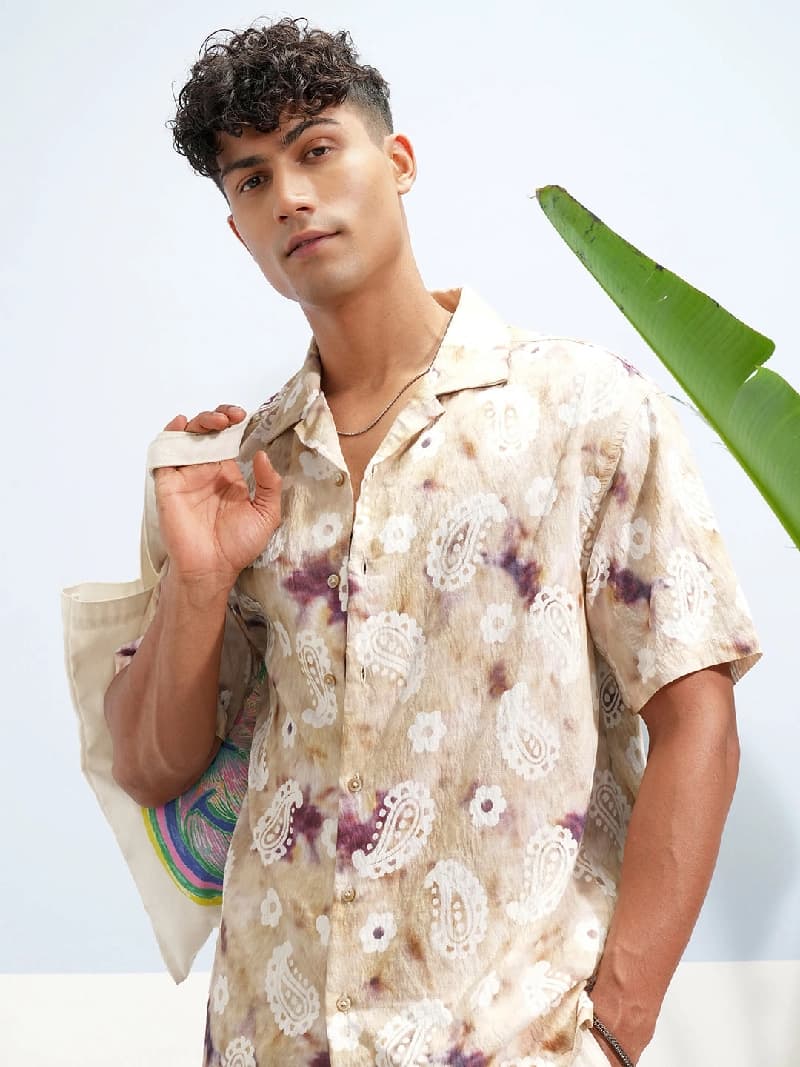 Men's Multicolor Casual Printed Regular Fit Shirt