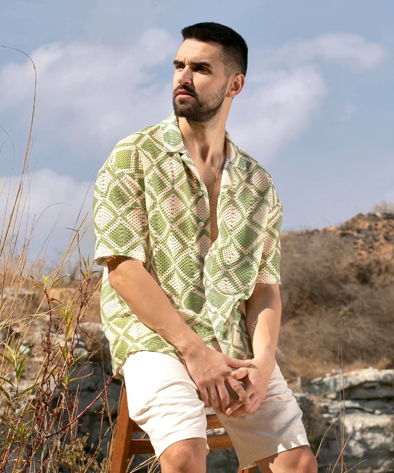 Men's Multicolor Casual Printed Shirt