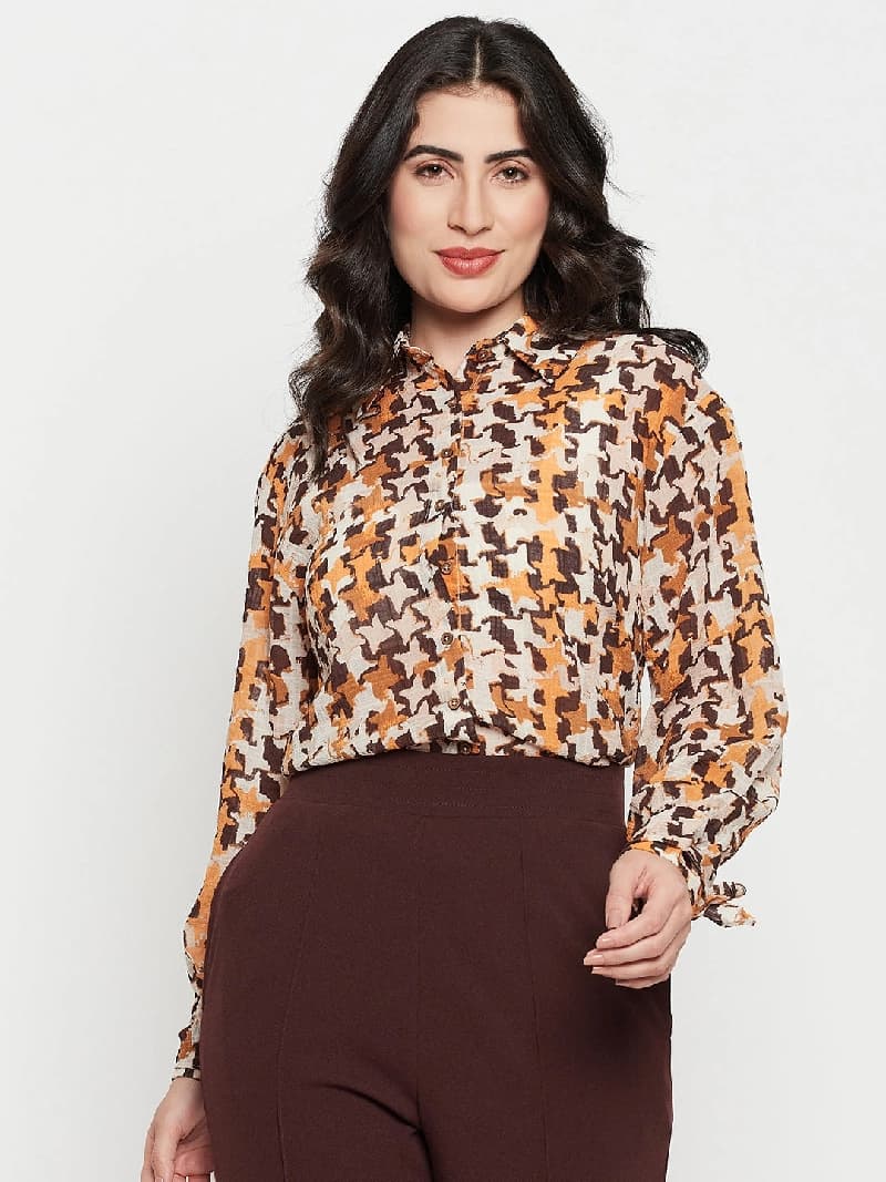 Women's Multicolor Casual Printed Regular Fit Shirt