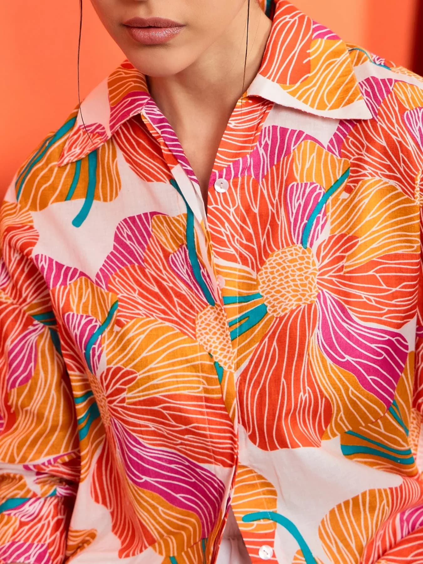 Women's Multicolor Casual Printed Regular Fit Shirt