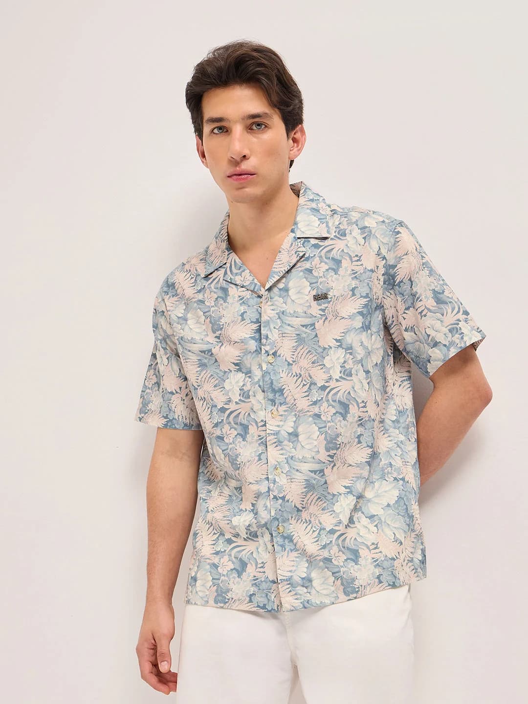 Men's Multicolor Casual Printed Regular Fit Cotton Shirt