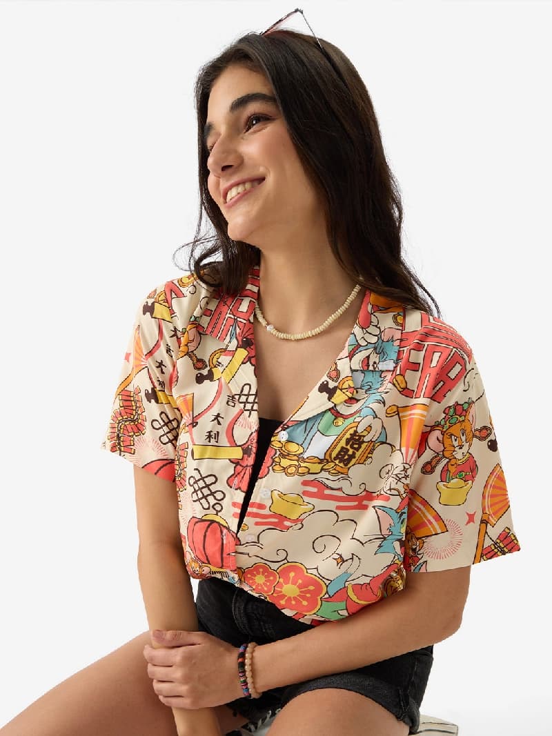 Women's Multicolor Casual Printed Regular Fit Shirt