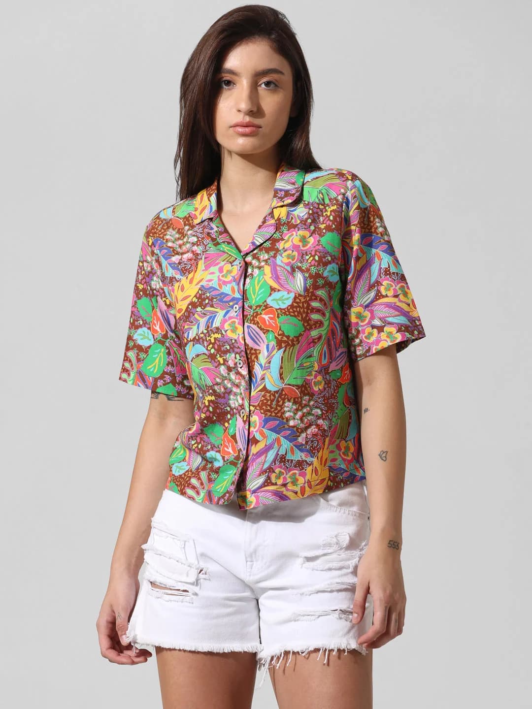 Women's Multicolor Casual Printed Shirt