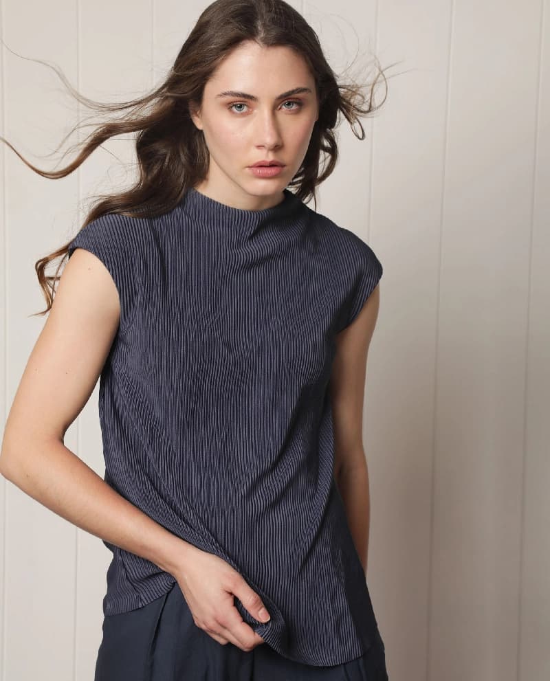 Women's Navy Casual Regular Fit Top