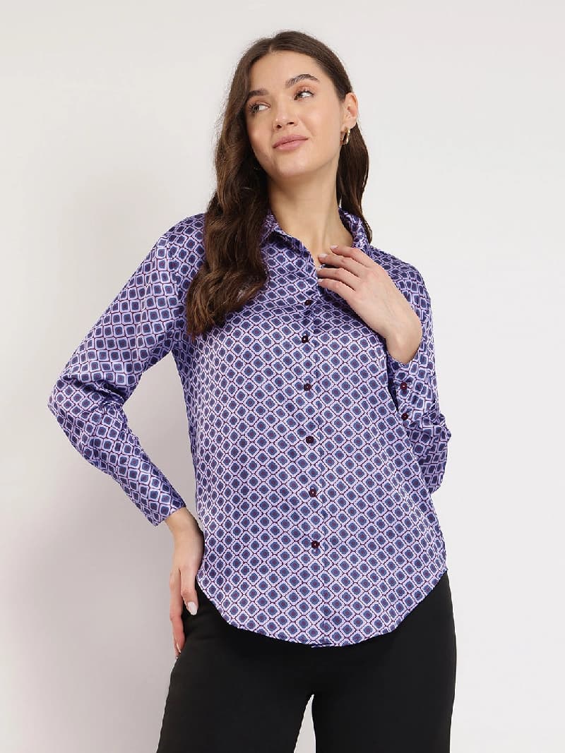 Women's Multicolor Casual Printed Shirt