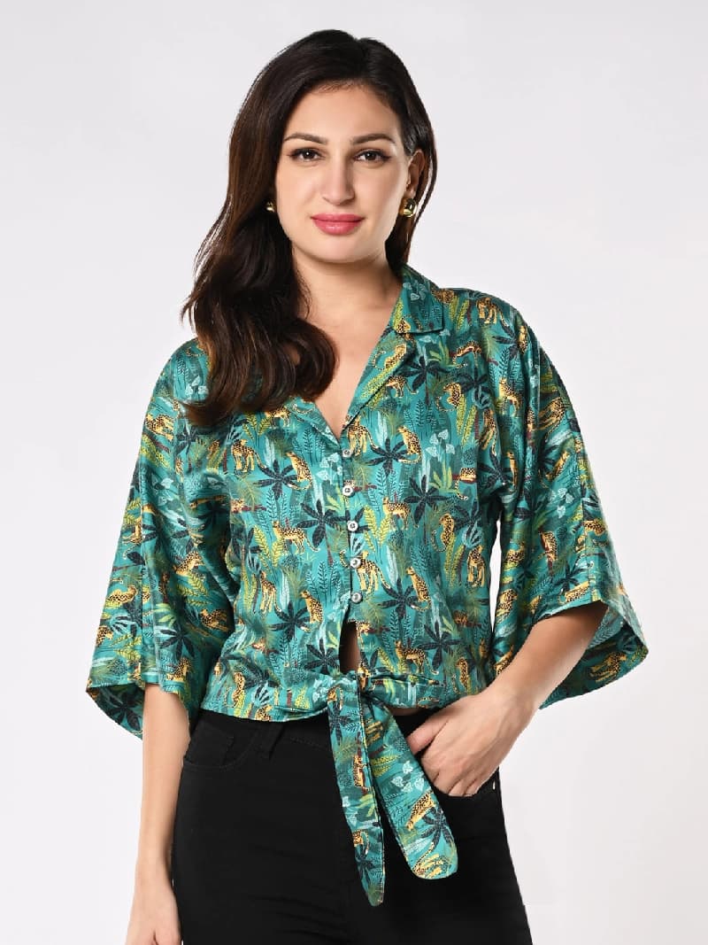 Women's Multicolor Casual Printed Top