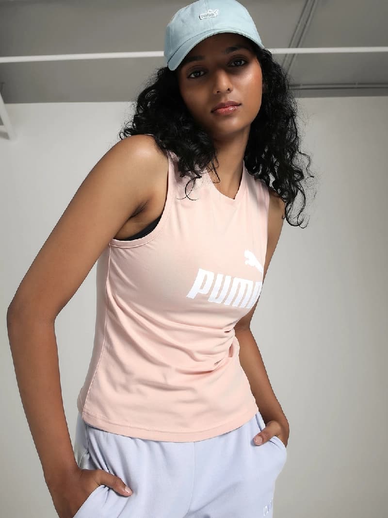 Women's Pink Casual Solid Top
