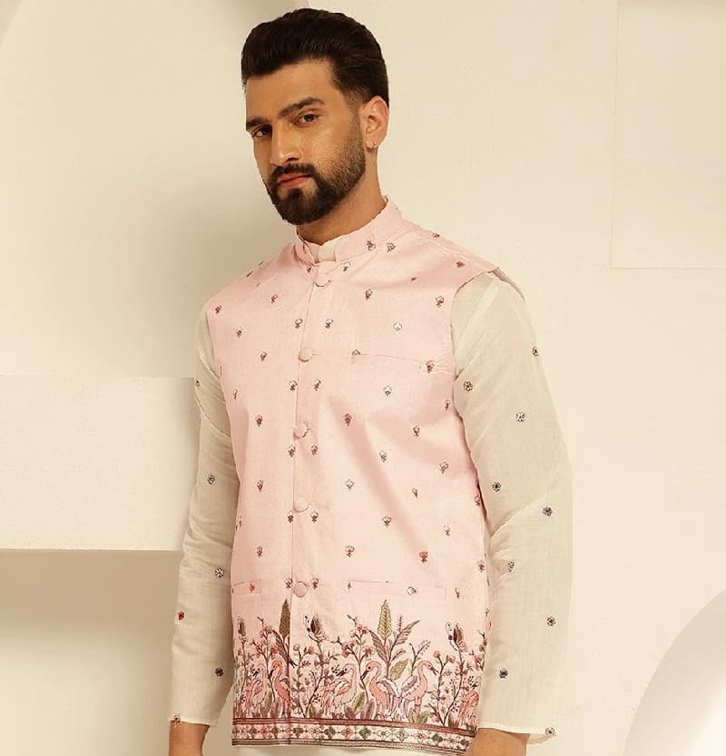 Men's Multicolor Casual Nehru Jacket