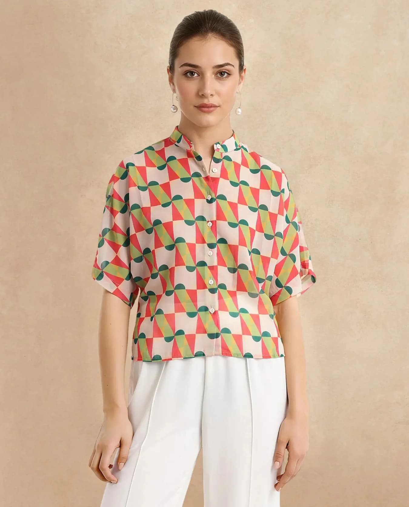 Women's Multicolor Casual Printed Regular Fit Shirt