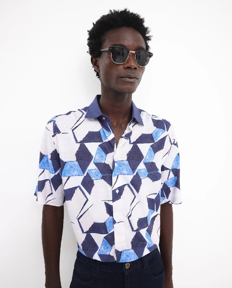 Men's Multicolor Casual Printed Regular Fit Shirt