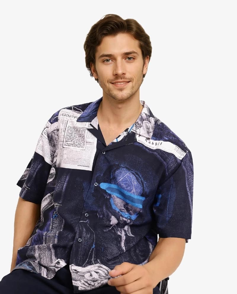 Men's Multicolor Casual Printed Regular Fit Shirt