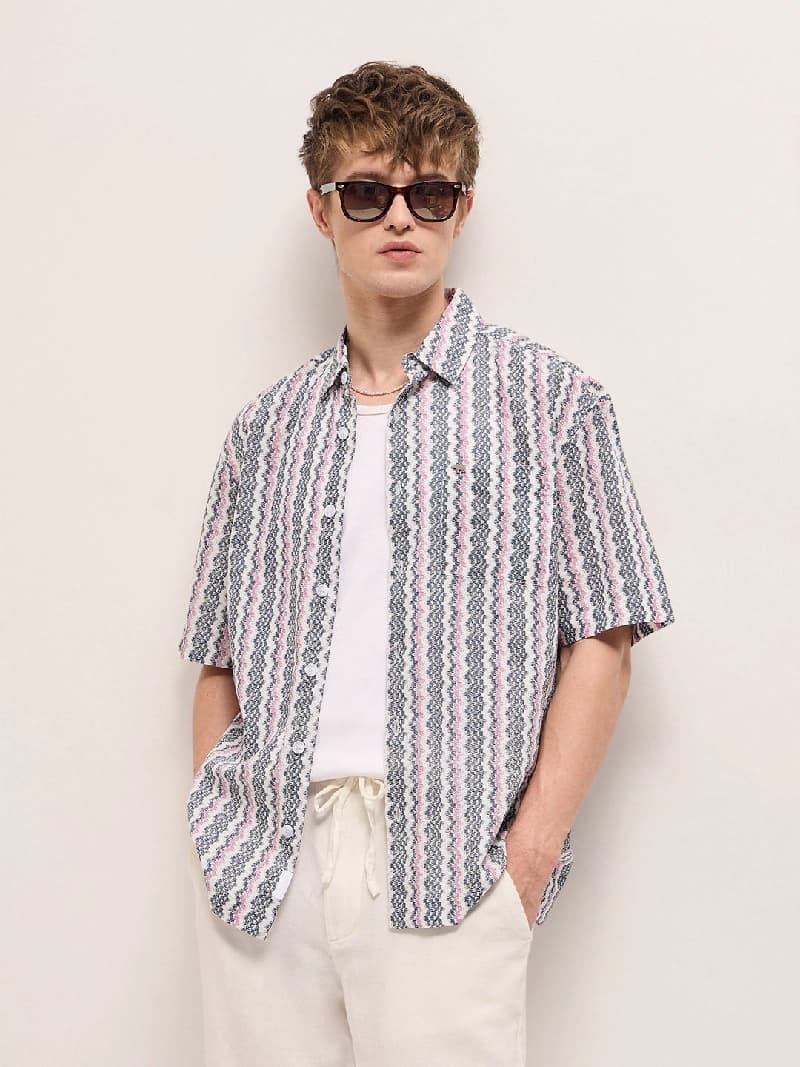 Men's Multicolor Casual Printed Regular Fit Shirt