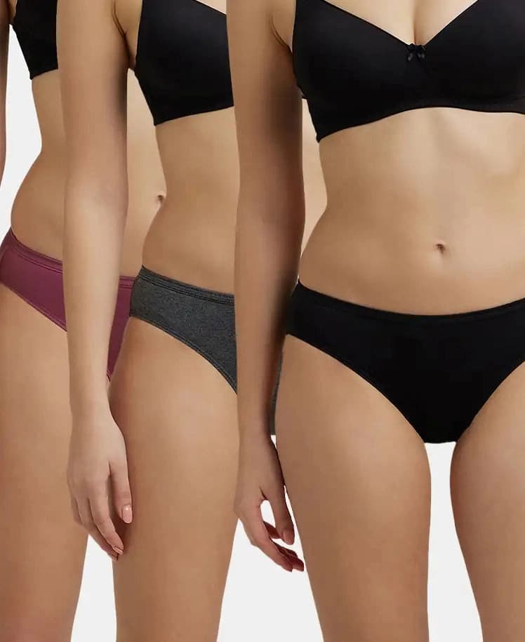Women's Multicolour Cotton Panties - Pack of 3