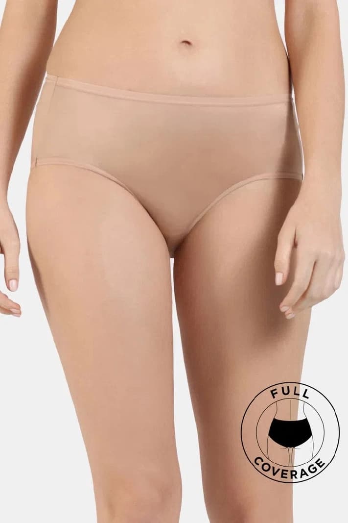 Women's Skin Marshmellow Mid Rise Full Coverage Hipster Panty