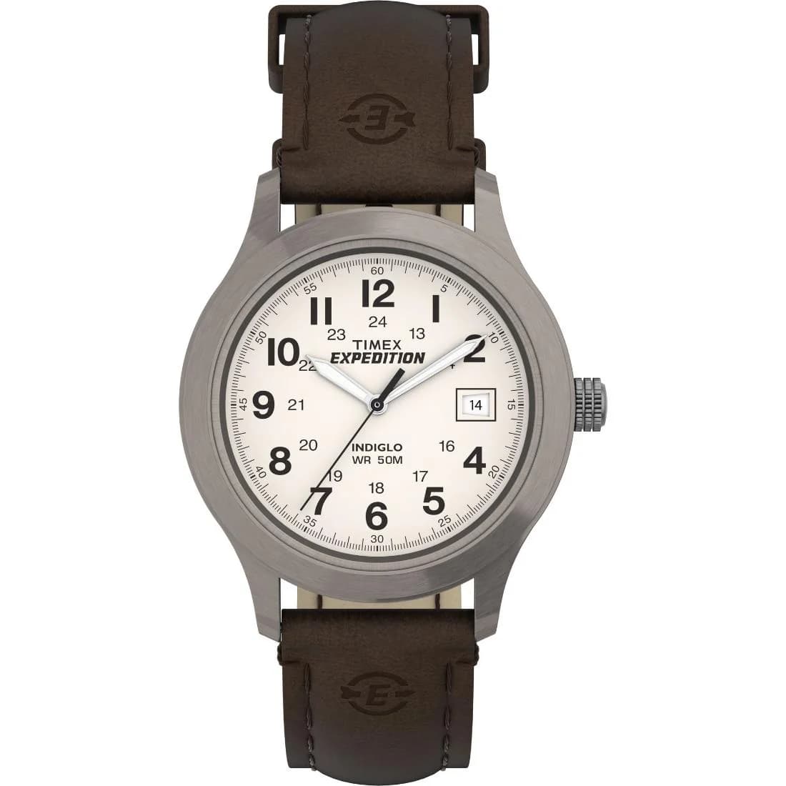 Men's White Solid Round 37 mm Analogue Watch - T49870