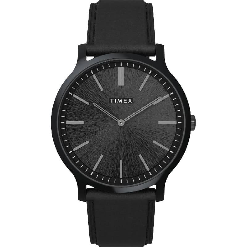 Men's Black Solid Round 40 mm Analogue Watch - TW2V43600