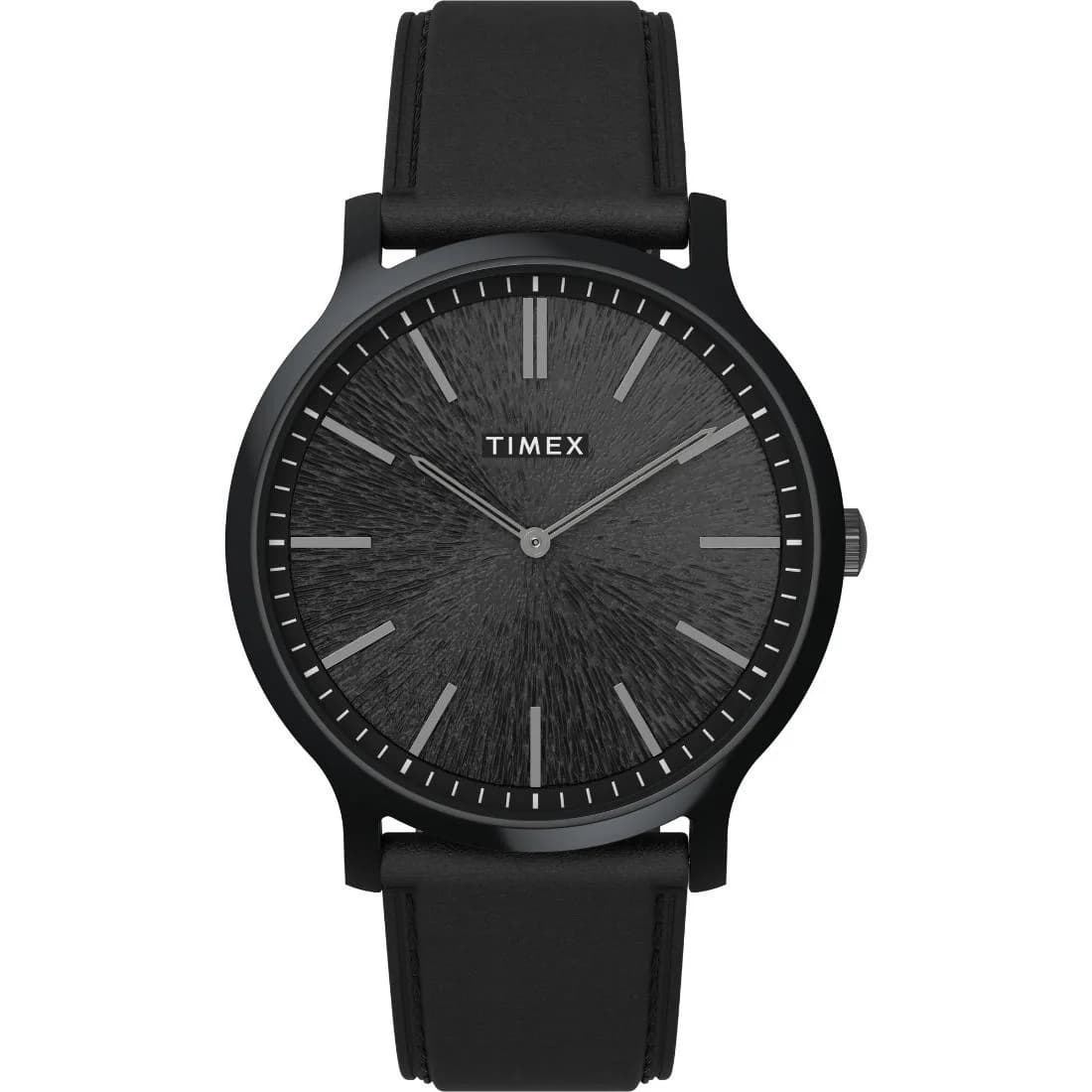 Men's Black Solid Round 40 mm Analogue Watch - TW2V43600