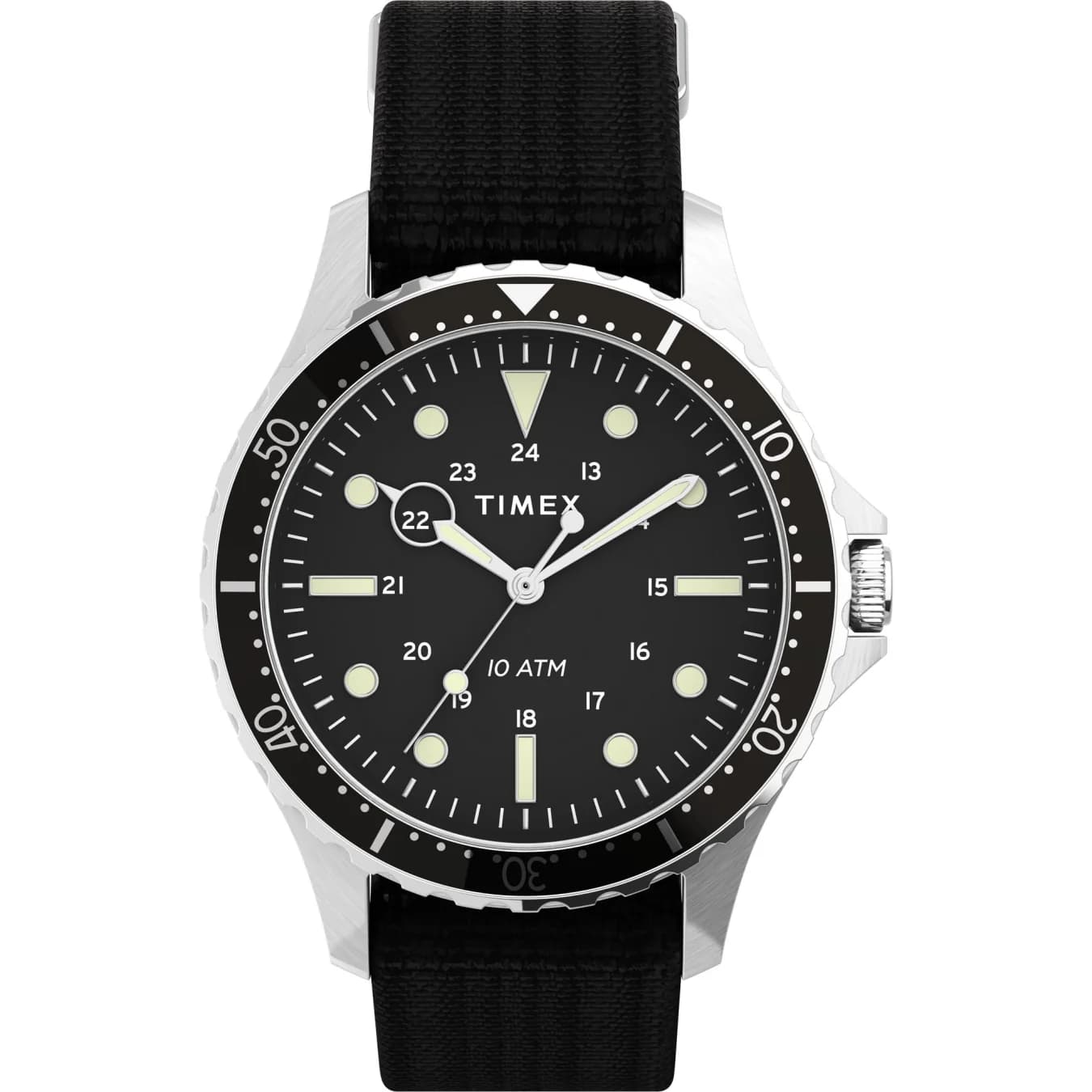 Men's Black Solid Round 41 mm Analogue Watch - TW2T75600
