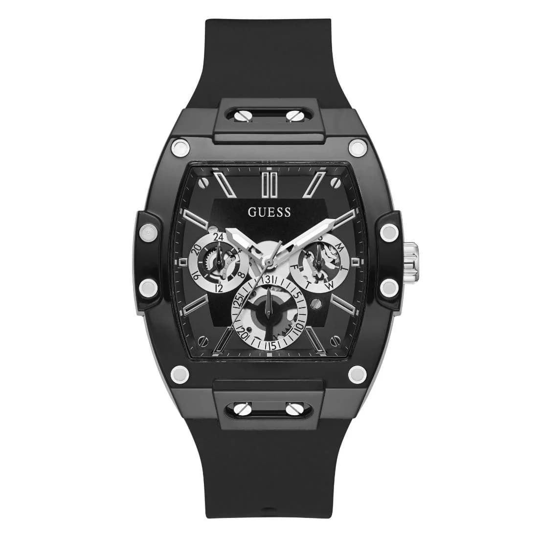 Men's Black Solid Rectangular 41.5 mm Analogue Watch - GW0203G3