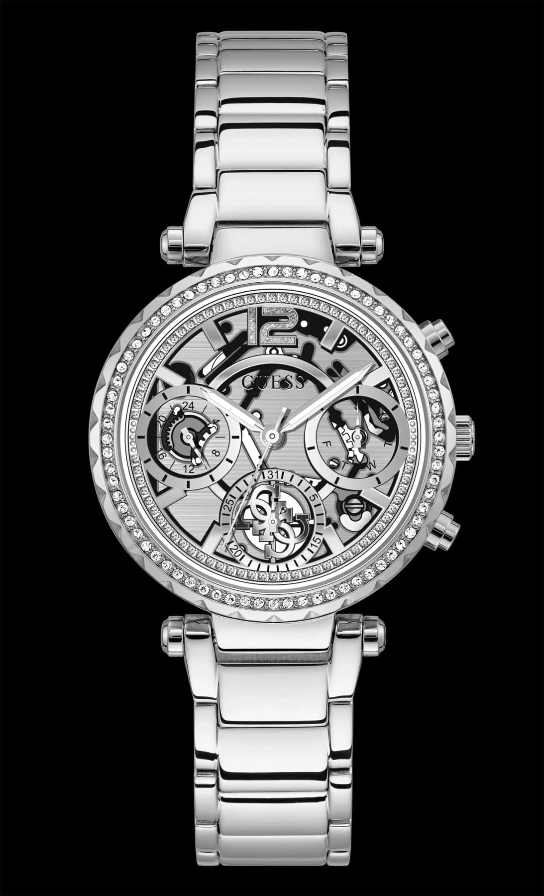 Women's Silver Solid Round 37 mm Analogue Watch - GW0403L1