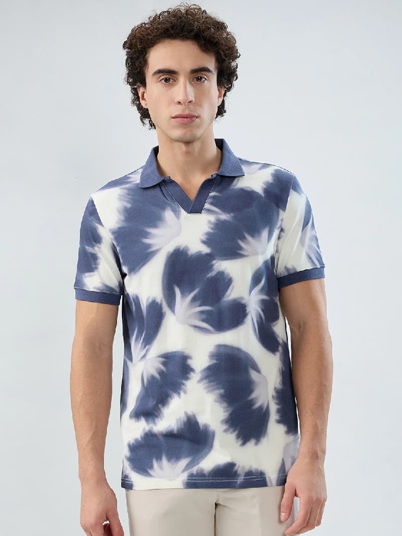 Men's Multicolor Casual Solid Regular Fit Polo Tshirt