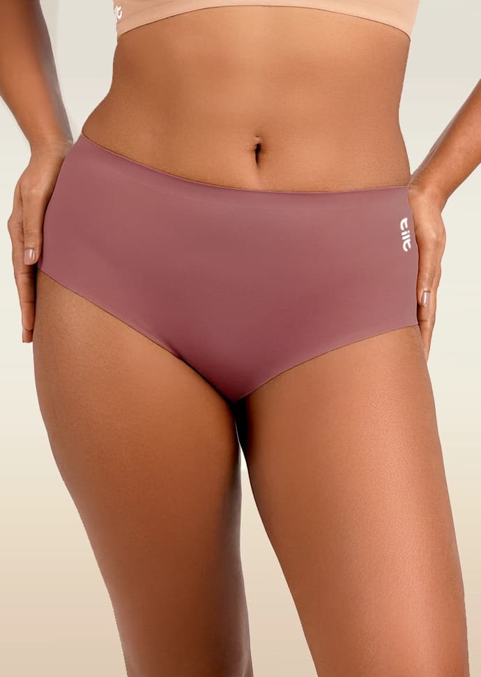 Women's Pink Every Day Medium Coverage Solid Panty