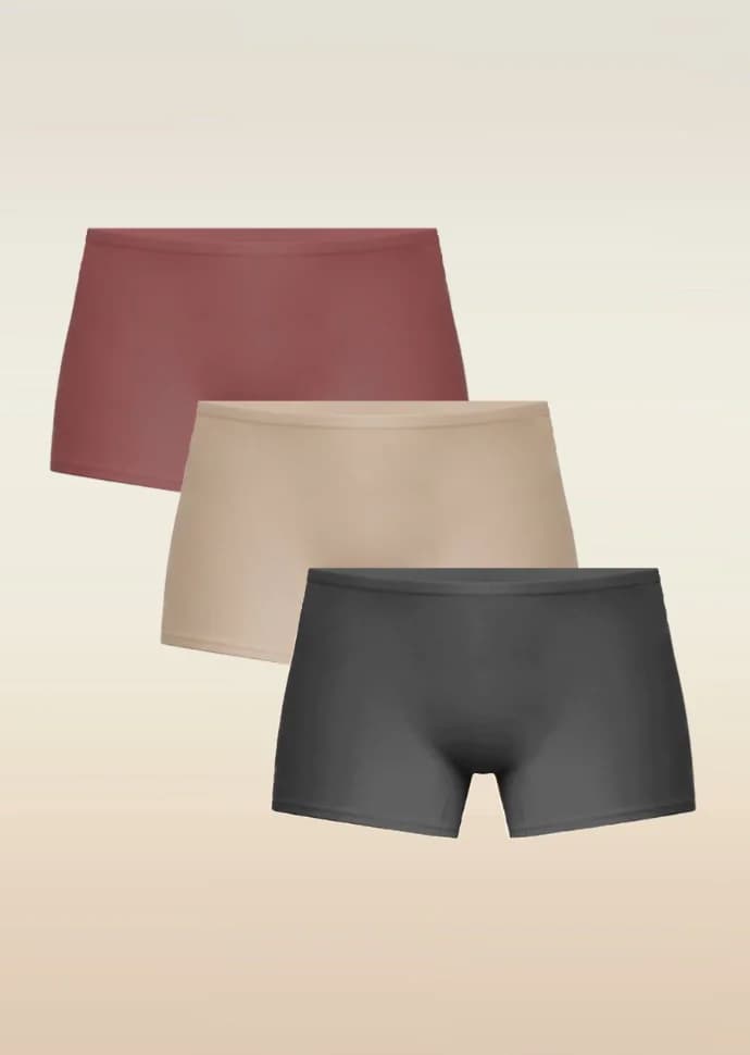 Women's Multicolor Every Day Medium Coverage Solid Panty - Assorted (Pack of 3)