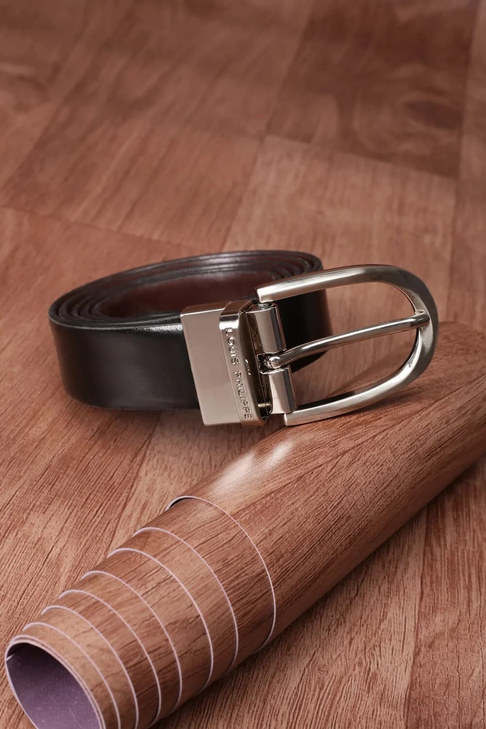 Men's Black Non Reversible Formal Solid Belt