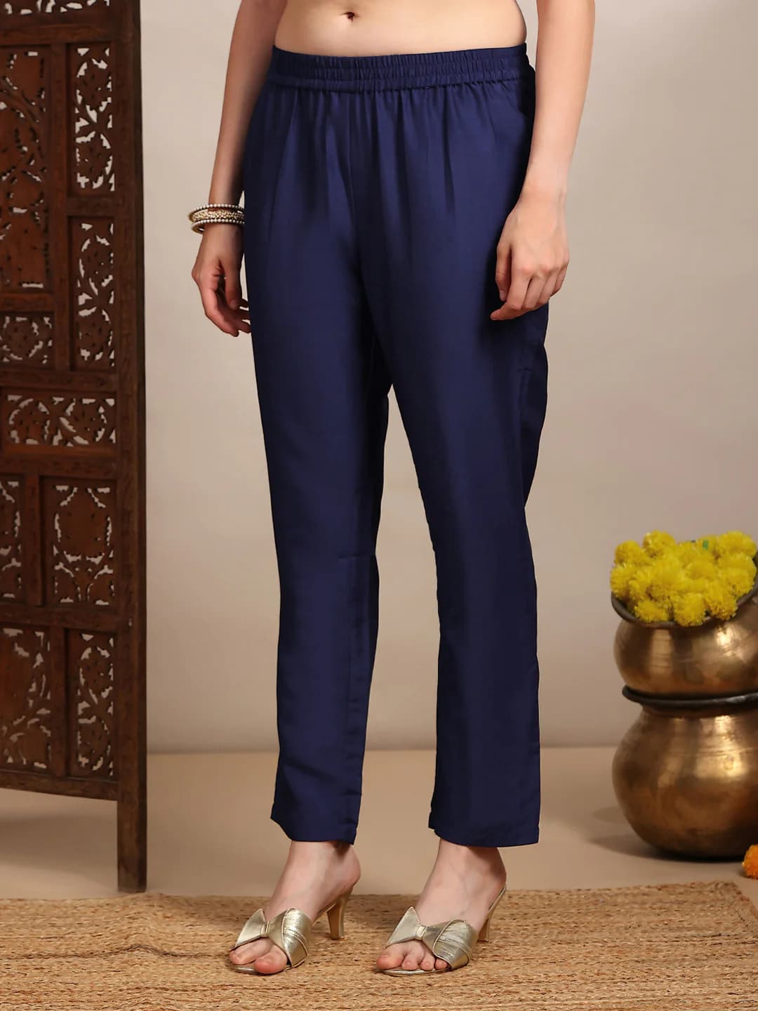 Women's Blue Casual Kurta Set