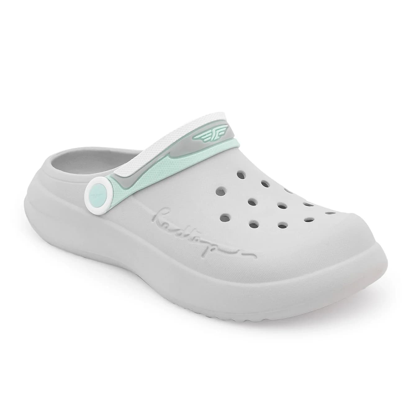Women's Grey Casual Easy Comfort Clogs