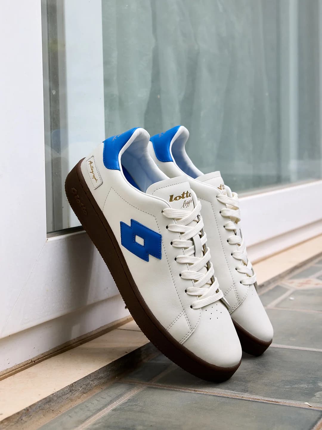 Men's Casual Leather Autograph OG White Sneakers