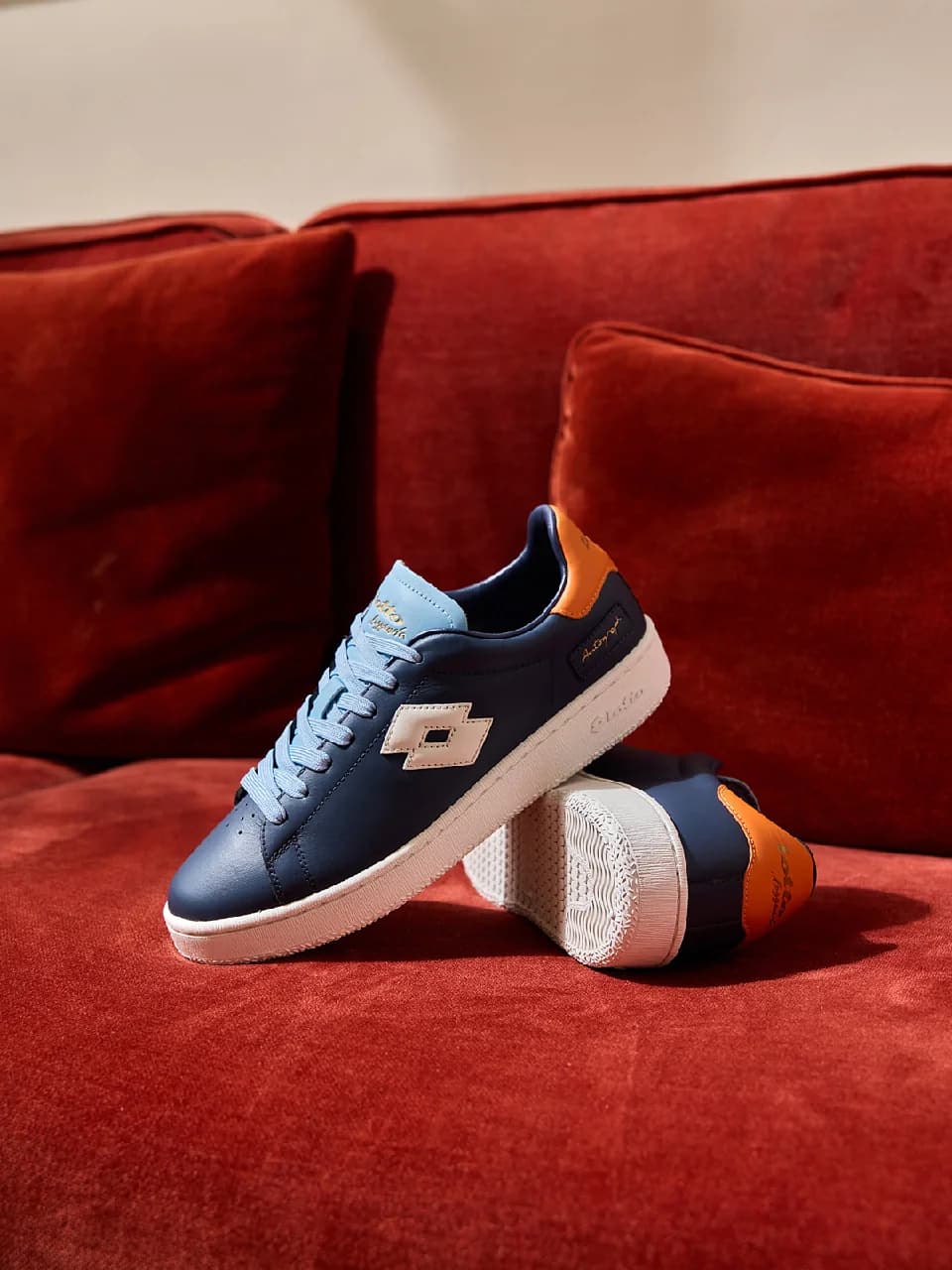 Men's Casual Leather Autograph OG Indigo Sneakers