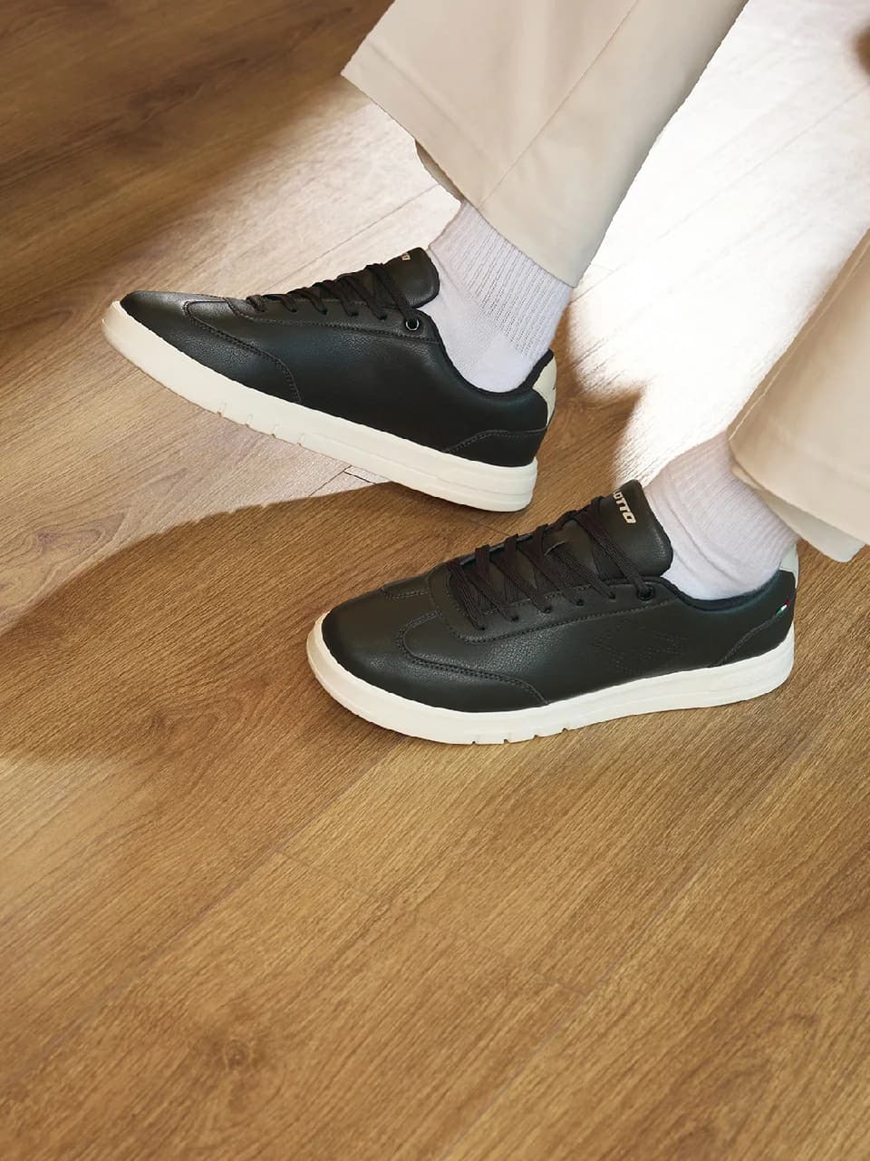 Men's Casual Synthetic leather Impulso Citta Green Sneakers