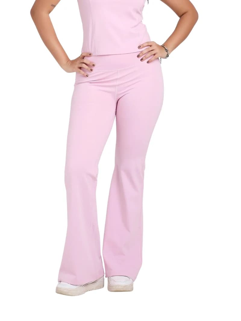 Women's Pink Casual Solid Regular Fit Legging