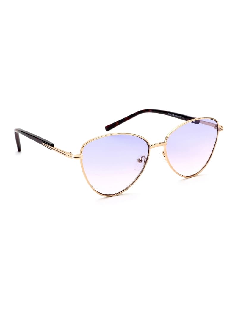 Women's Purple Casual Oval Sunglass