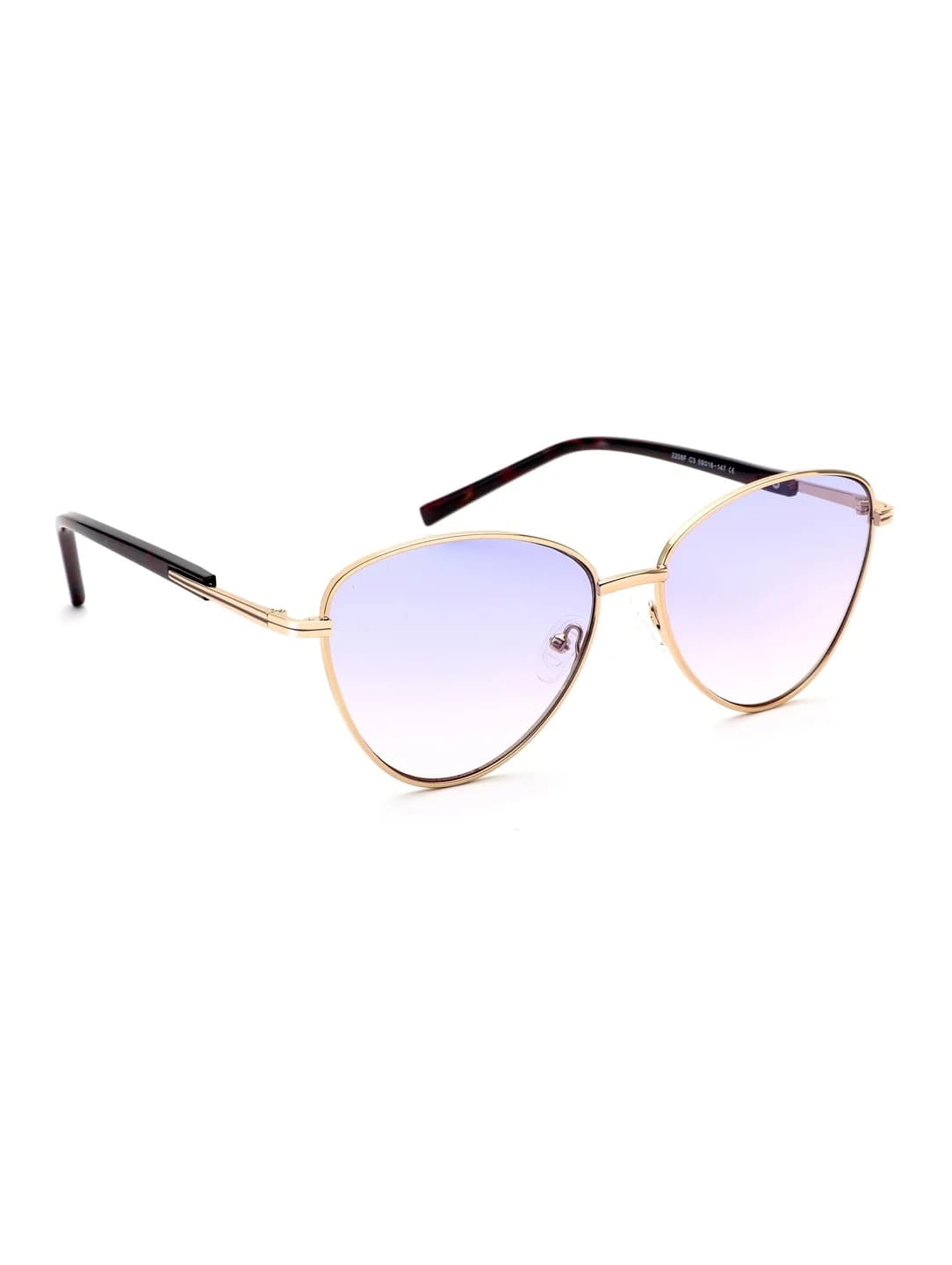 Women's Purple Casual Oval Sunglass