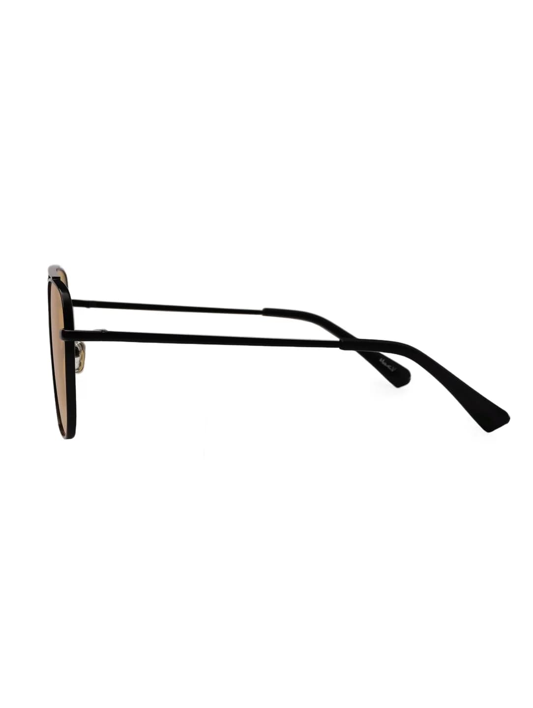 Unisex Yellow Casual Square Sunglass